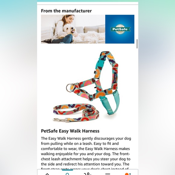 Pet Safe Easy Walk Leash in Poppy size medium- large LOT OF 2 new and unused - Picture 6 of 8